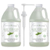 NaturSense Organic Aloe Vera Gel from 100% Pure Unscented Aloe w/pump. Two 64oz btls