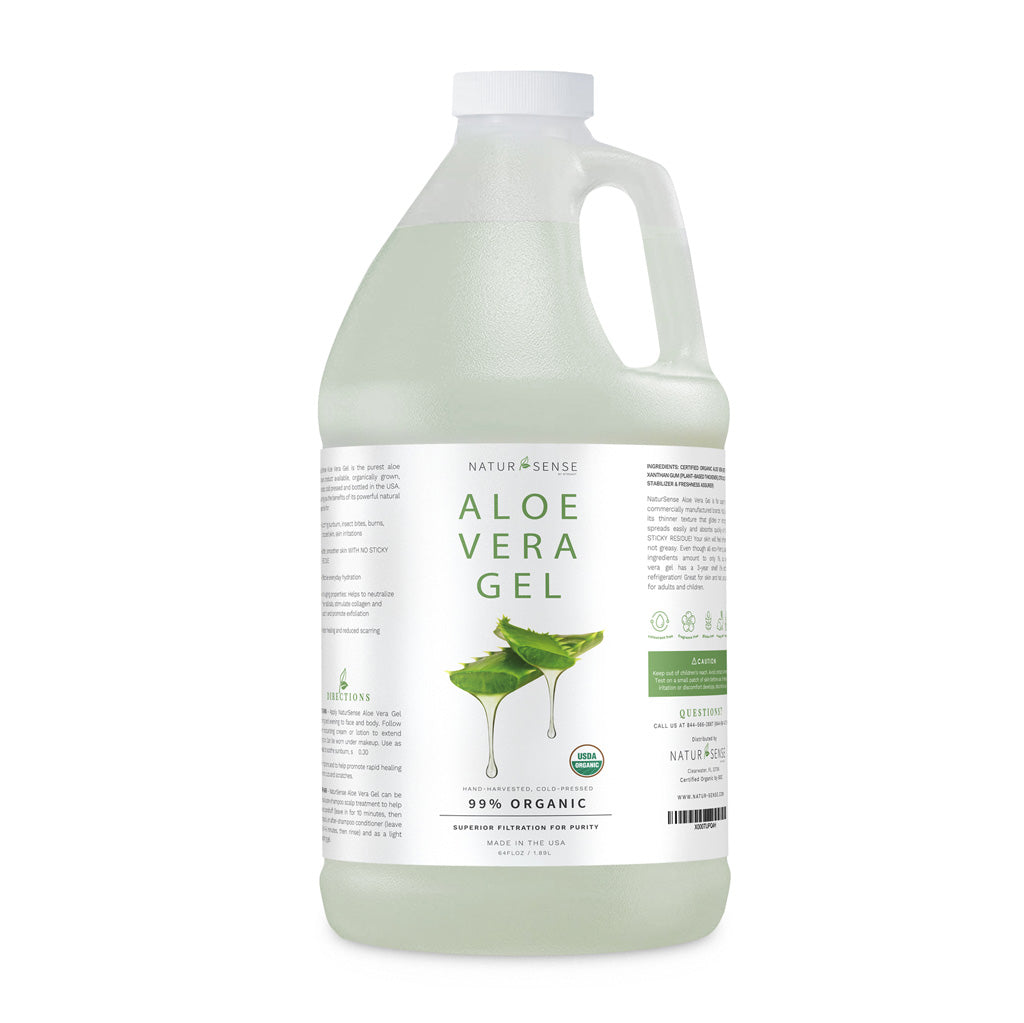 USDA L CERTIFIED Aloe Gel / ORGANIC! 64 oz 1.89 fl Vera NaturSense